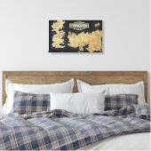 Karte von Westeros Leinwanddruck (Insitu (Schlafzimmer))