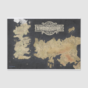 Karte von Westeros Seidenpapier