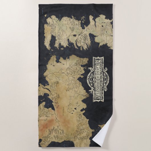 Karte von Westeros Strandtuch (Vorderseite)
