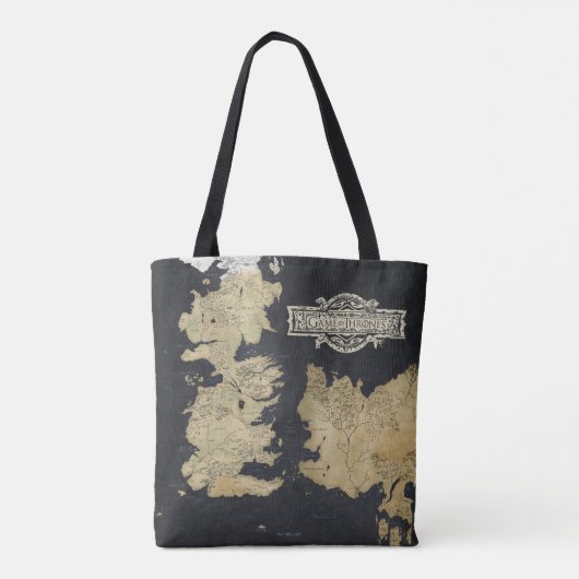 Karte von Westeros Tasche (Rückseite)