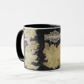 Karte von Westeros Tasse (Vorderseite Links)