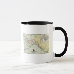 Karte von White Pass & Yukon Route und Verbindunge Tasse