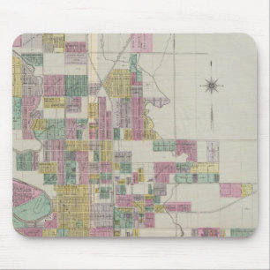Karte von Wichita, Kansas Mousepad