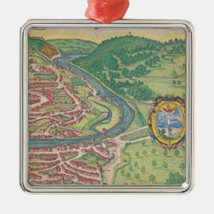 Karte von Wien Ornament Aus Metall