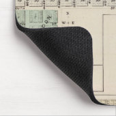 Karte von Winnebago City Map of Blue Earth, Minnes Mousepad (Ecke)