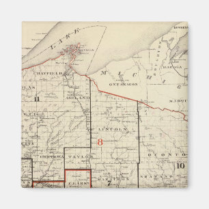 Karte von Wisconsin Magnet