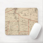 Karte von Wisconsin mit Senatoralbezirken Mousepad (Mit Mouse)