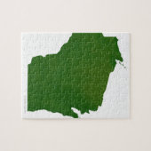 Karte von Wisconsin Puzzle (Horizontal)