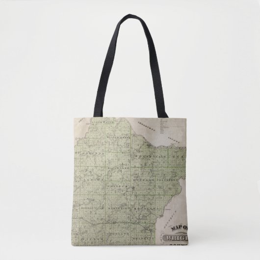 Karte von Wright County, Minnesota Tasche (Vorderseite)