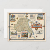 Karte von Yorkshire: East Riding (Vorne/Hinten)