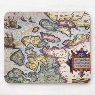 Karte von Zeeland, c.1560 Mousepad