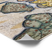 Karte von Zeeland, c.1560 Poster (Ecke)