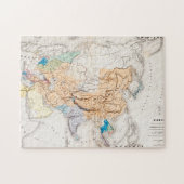 Karte von Zeit Asiens | von Kublai Khan Puzzle (Horizontal)