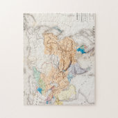 Karte von Zeit Asiens | von Kublai Khan Puzzle (Vertikal)