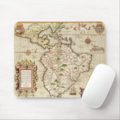 Karte von zentralem und von Südamerika Mousepad (Mit Mouse)