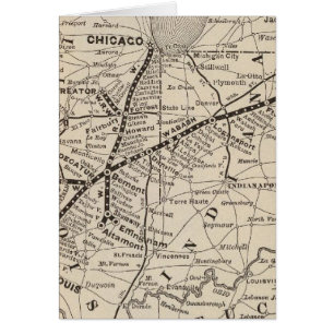 Karte Wabash Bahn