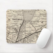 Karte Wabash Bahn Mousepad (Mit Mouse)