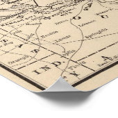 Karte Wabash Bahn Poster (Ecke)