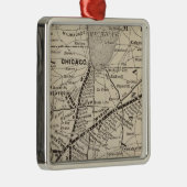 Karte Wabash Eisenbahn Ornament Aus Metall (Rechts)