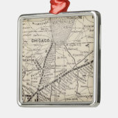 Karte Wabash Eisenbahn Ornament Aus Metall (Links)