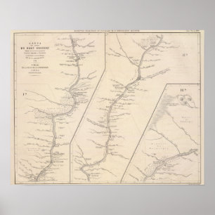 Karte, während der Uruguay-Spitze 2 Poster