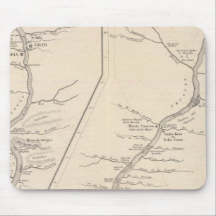 Karte, während der Uruguay Top 2 Mousepad