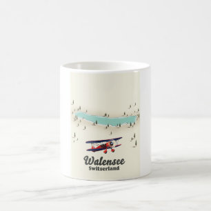 Karte Walensee Schweiz Kaffeetasse