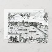 Karte Warschaus, von "Civitates Orbis Terrarum" vo (Vorne/Hinten)