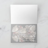 Karte, Weihnachten, Neujahr - Poinsettia Card Feiertagskarte (Innenseite)