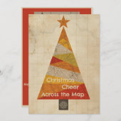 Karte Weihnachtsbaumkarte (Vorne/Hinten)