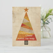 Karte Weihnachtsbaumkarte (Stehend Vorderseite)