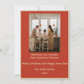 Karte Weihnachtsbaumkarte (Rückseite)