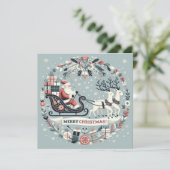 Karte, Weihnachtseinladung Einladung (Stehend Vorderseite)