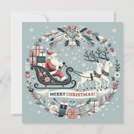 Karte, Weihnachtseinladung Einladung