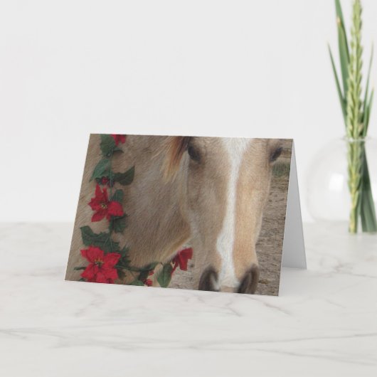 Karte - Weihnachtspferd (Vorderseite)
