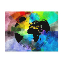 Karte "Welt gehört dem, der sie das dürfen".