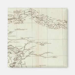 Karte Westafrikas Magnet