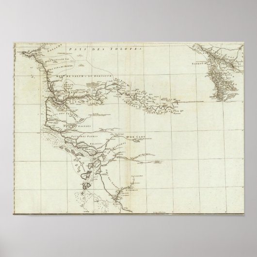 Karte Westafrikas Poster (Vorne)