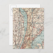 Karte Westchester Landkreis, New York (Vorne/Hinten)