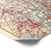 Karte Westchester Landkreis, New York Poster (Ecke)