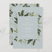 Karte "Wild" und "Green Menu" (Vorne/Hinten)