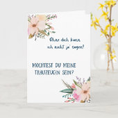 Karte - Willst du meine Trauzeugin sein (Gelbe Blume)