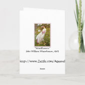 Karte: Windflowers - durch JohnWaterhouse Karte (Rückseite)