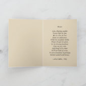 Karte - Wintergedicht nach innen (Innenseite)