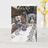 Karte: Wütendes Hutmacher-Tee-Party - Alice im Karte (Gelbe Blume)