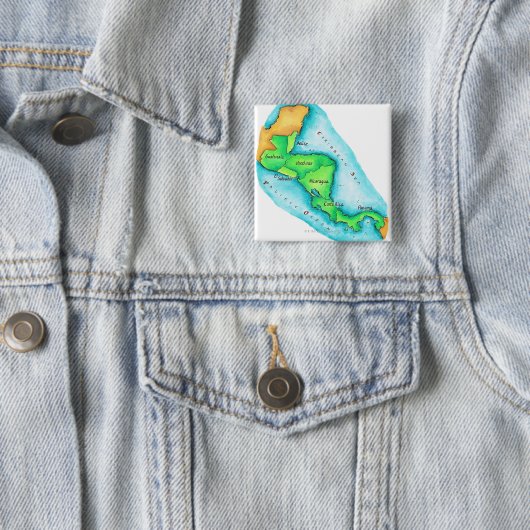 Karte Zentralamerikas Button (Beispiel)