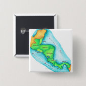 Karte Zentralamerikas Button (Vorne & Hinten)