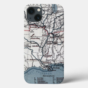 KARTE: ZIVILER KRIEG, 1861 iPhone 13 HÜLLE