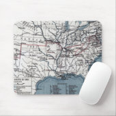 KARTE: ZIVILER KRIEG, 1861 MOUSEPAD (Mit Mouse)