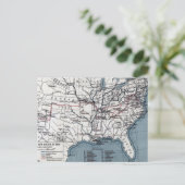 KARTE: ZIVILER Krieg, 1861 Postkarte (Stehend Vorderseite)